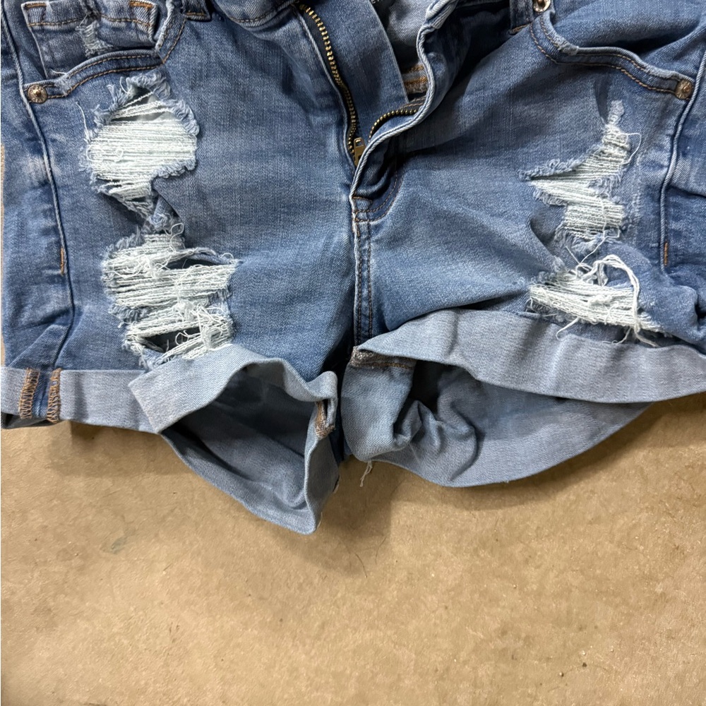 2 Pair - Size 8 Aeropostale Blue Denim Shorts